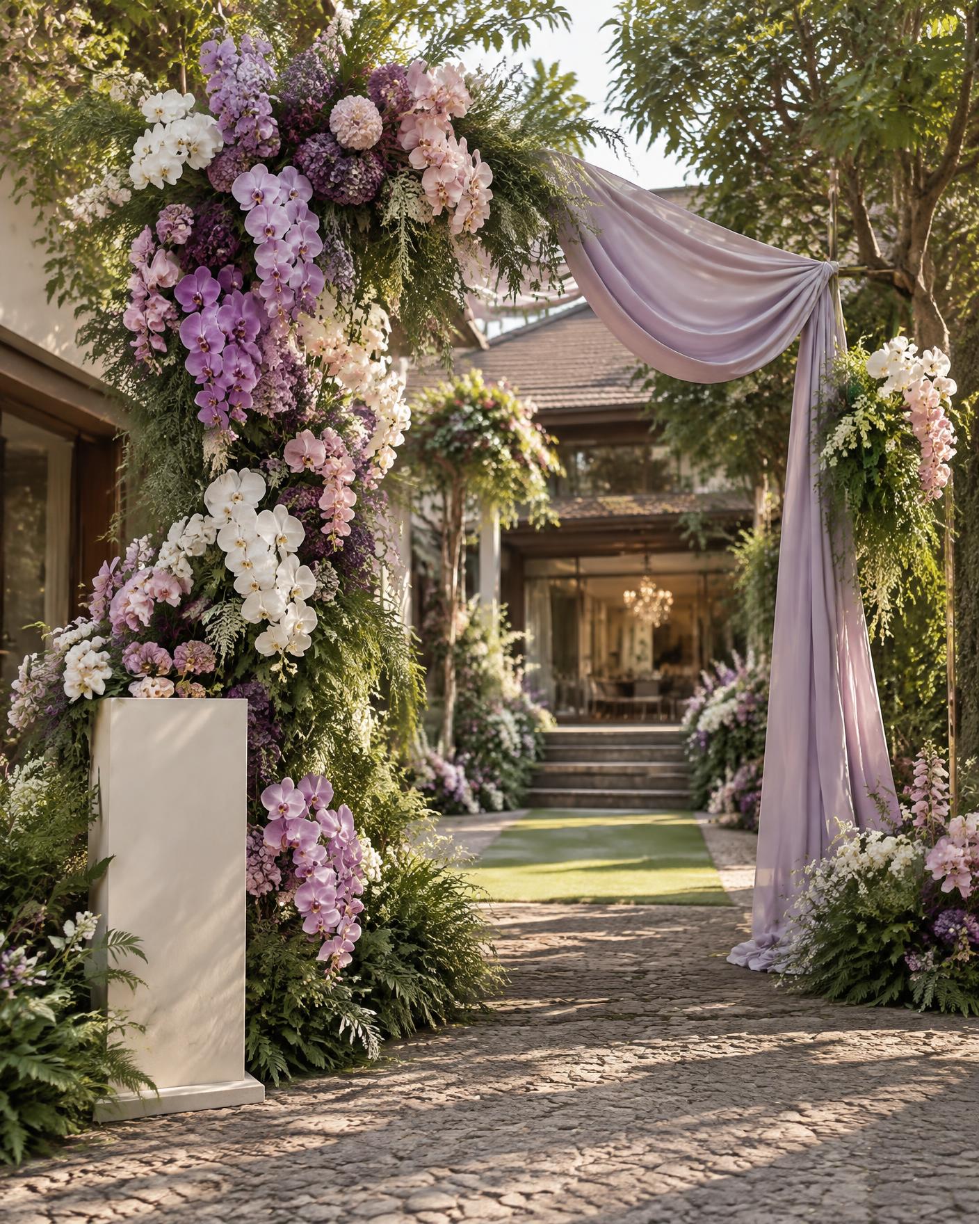 Pintu masuk floral